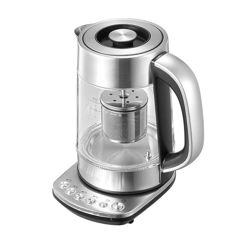 1.7L Fast Boiling Electric Tea  Kettle Glass With Auto Shut Off And Temperature Control