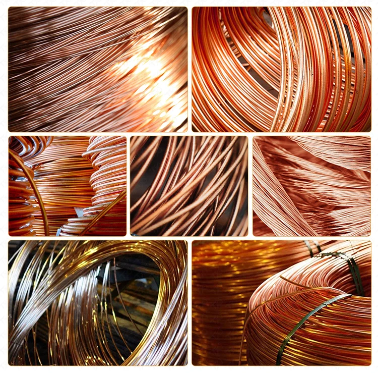 black blue electric wire 450/750v brass single bare copper conductor electrical 7 stranded copper wire