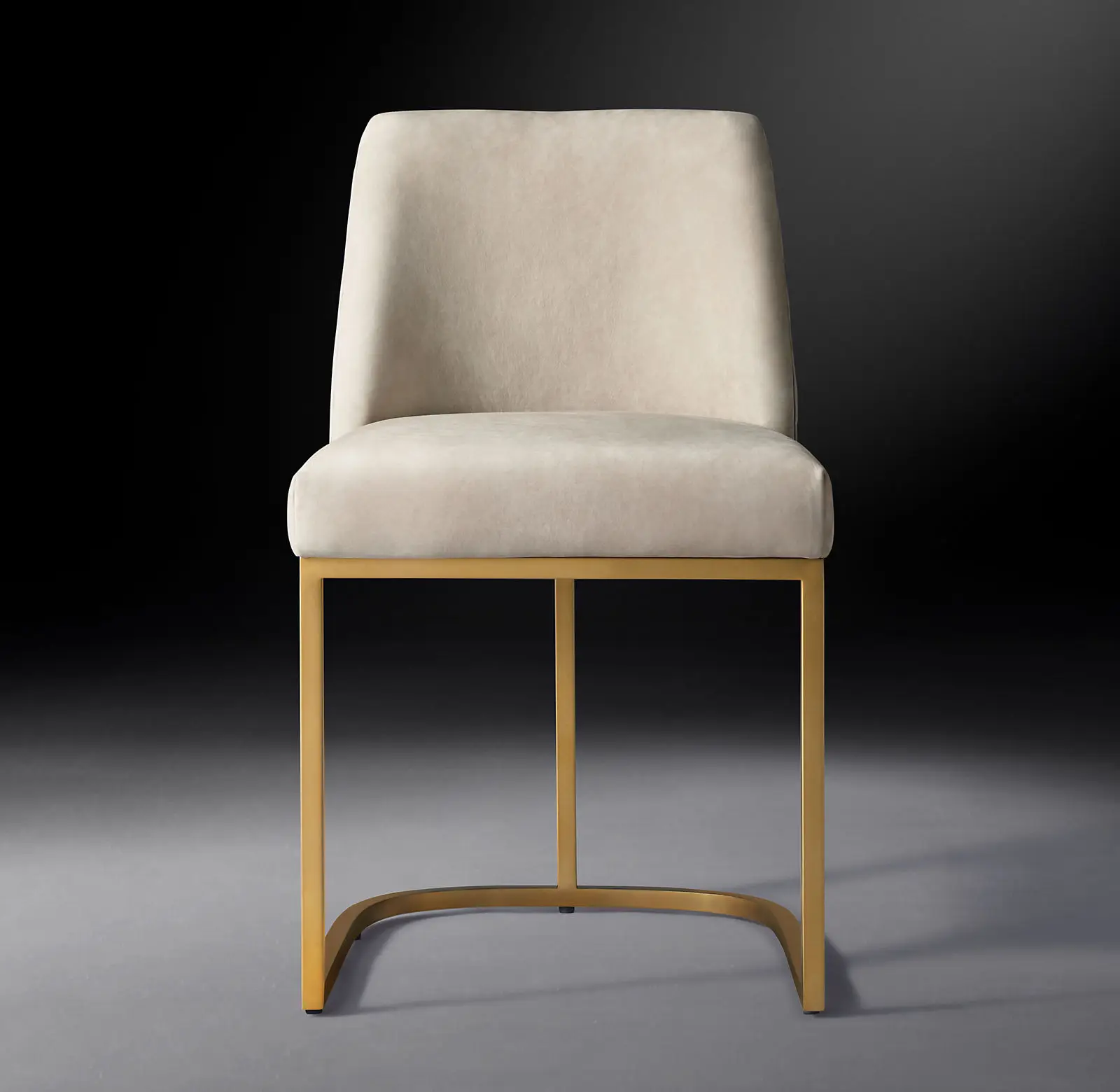 Sassanid Luxury Home Furniture Emiry Curved Back Leather Dining Chair