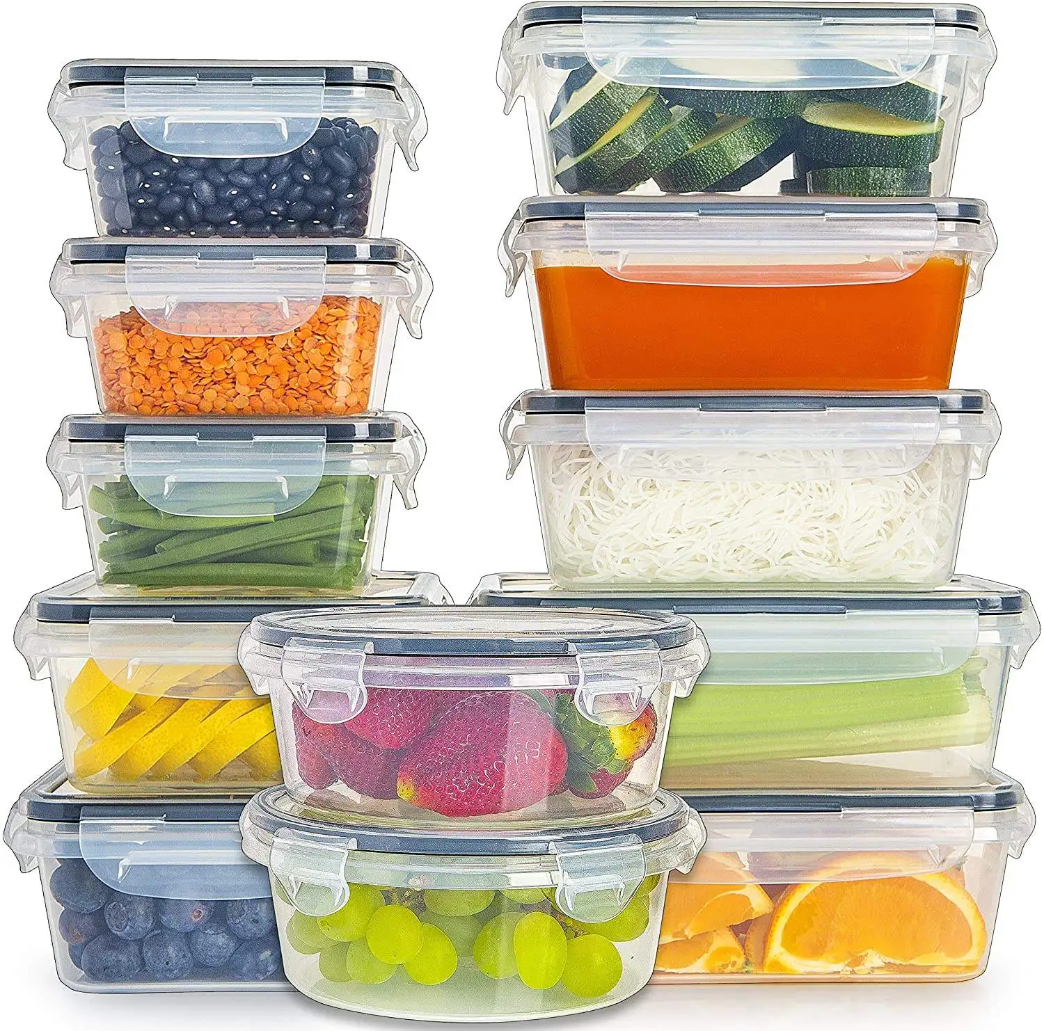 Wholesale High Quality Storage Container Food Grade Plastic Fresh Food