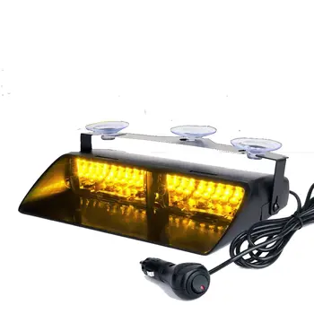 China manufacture car accessory SANWEI Amber 12v Windshield Sucker Strobe Emergency Warning Light For forklifts