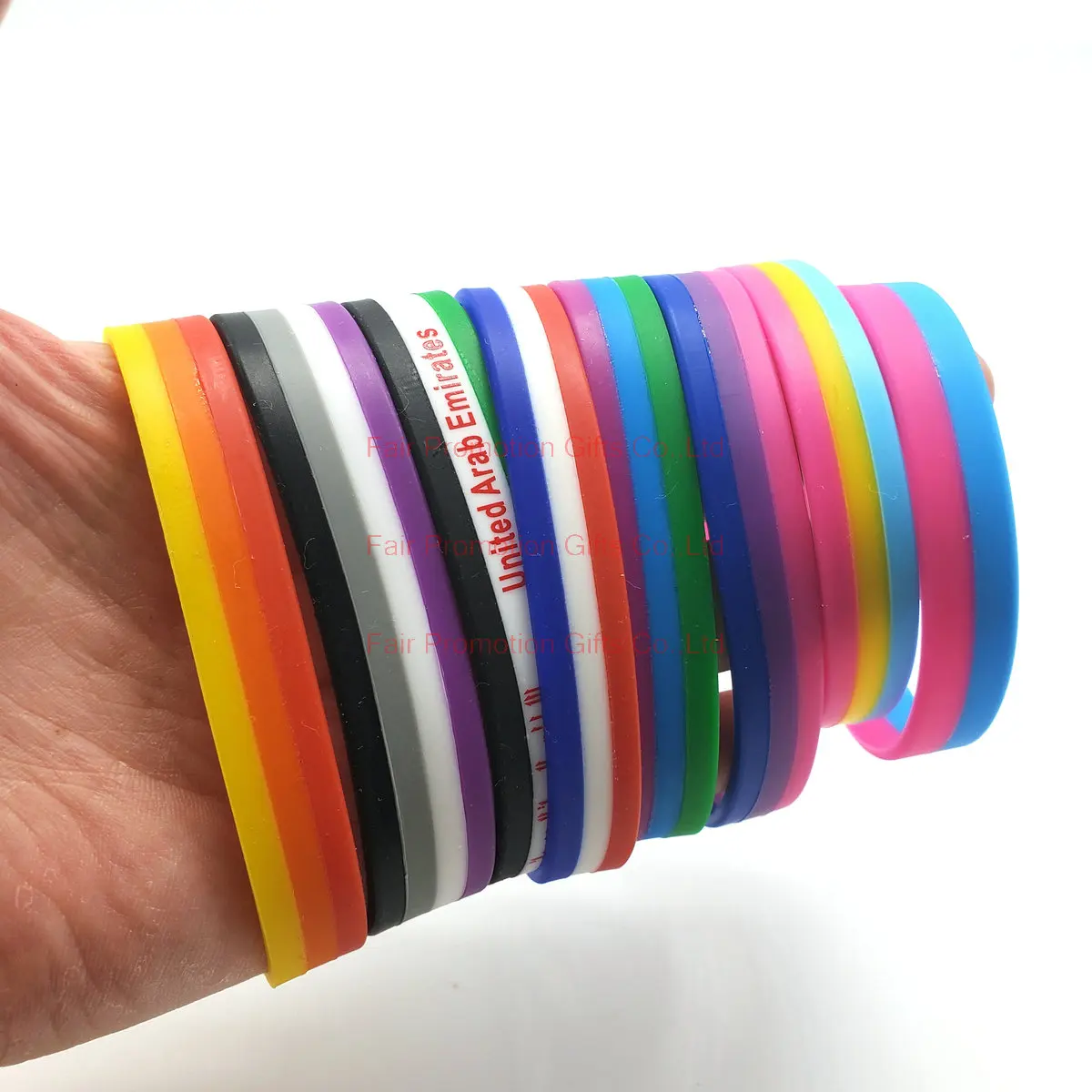 GOS Best Supplies Bracelets LGBT (2) en tissu élastique arc-en-ciel multicolore drapeau LGBT Pride Gay Pride, única, Tissu élastique, Ne pas appliquer