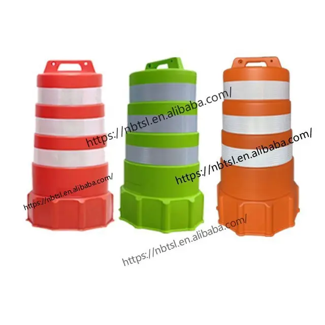 Indoor and outdoor traffic bucket plastic Barrier PE material for collision prevention
