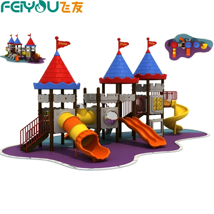 China Factory Plastic Equipment Commercial Preschool Outdoor Children Playground