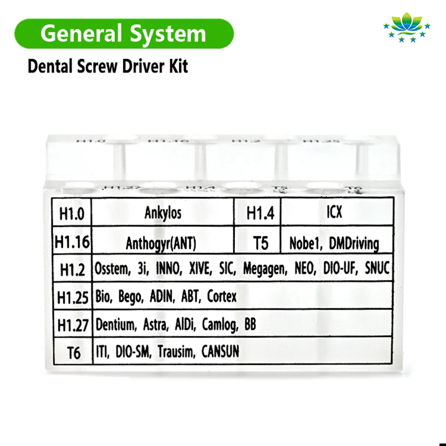 8 Pcs Universal Dental Implant Screwdriver Kit for Nobel Straumann