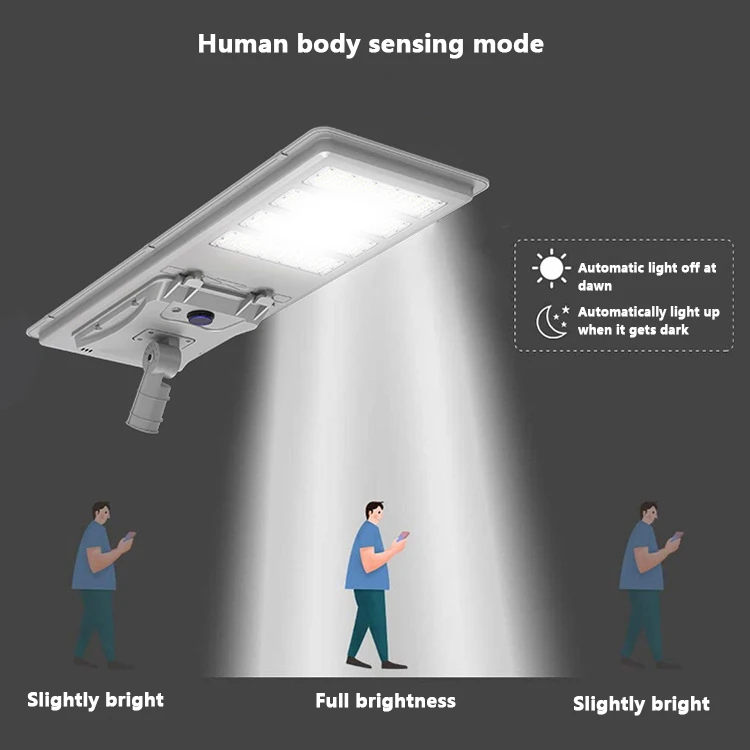300W 400W 500W Solar Powered LED Street Light Remote Control Light Control IP65
