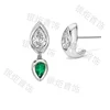 White gold emerald