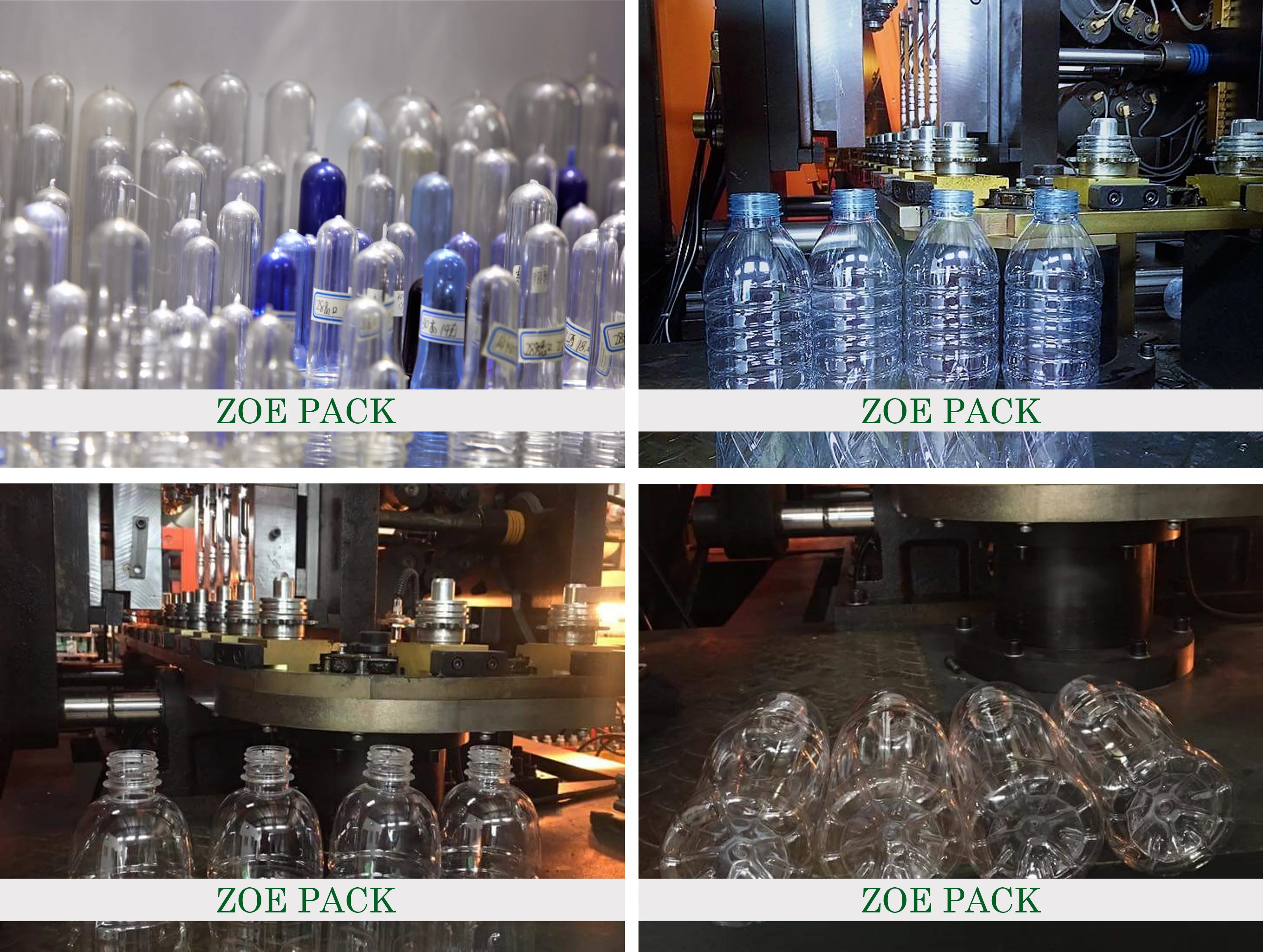 2 Cavity Shampoo Bottle PET Can Cosmetic Bottles Blow Molding Machine in China supplier