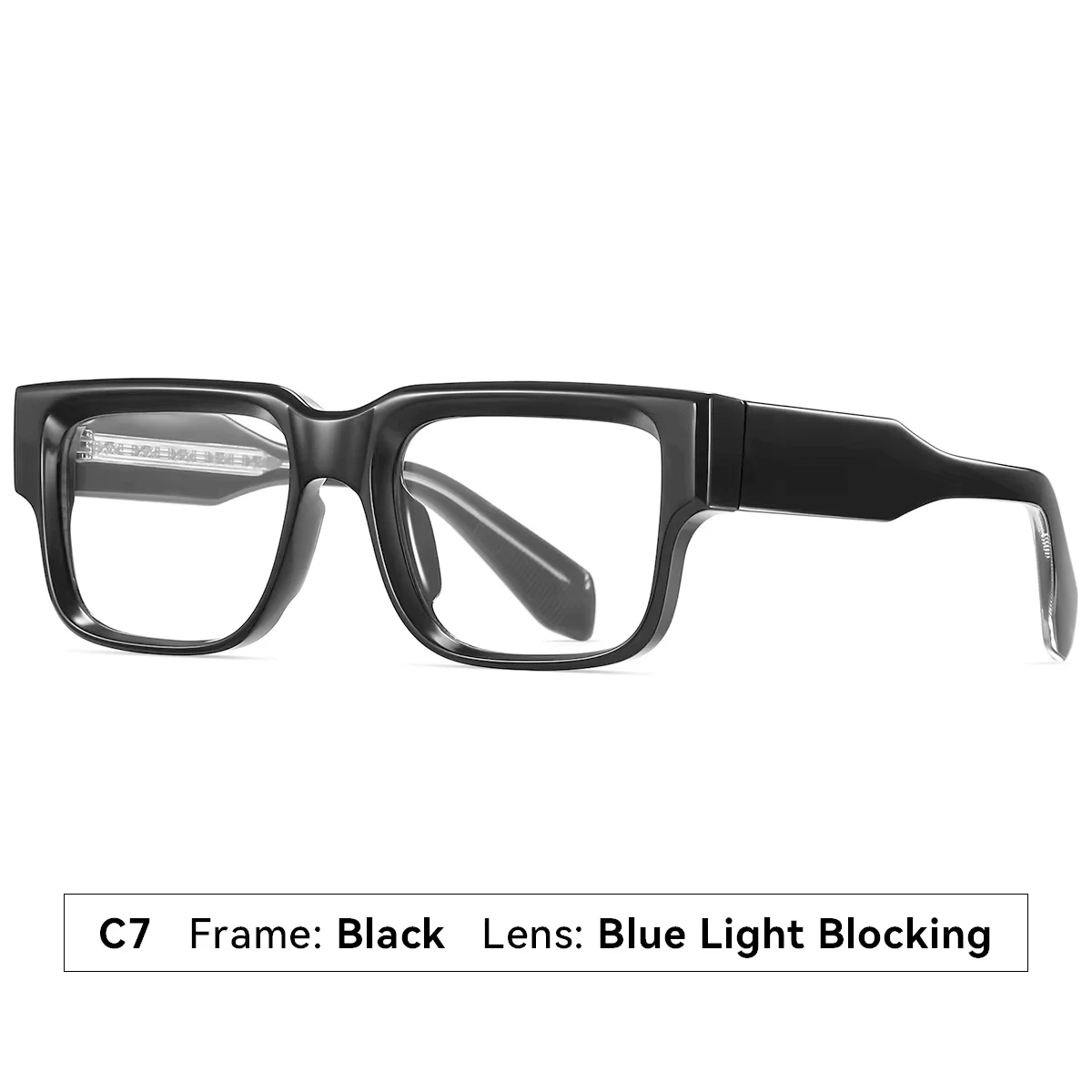 Lunettes de soleil carrées pour hommes, monture épaisse, polarisées, protection UV, en plastique, taille 2026._voghion.com