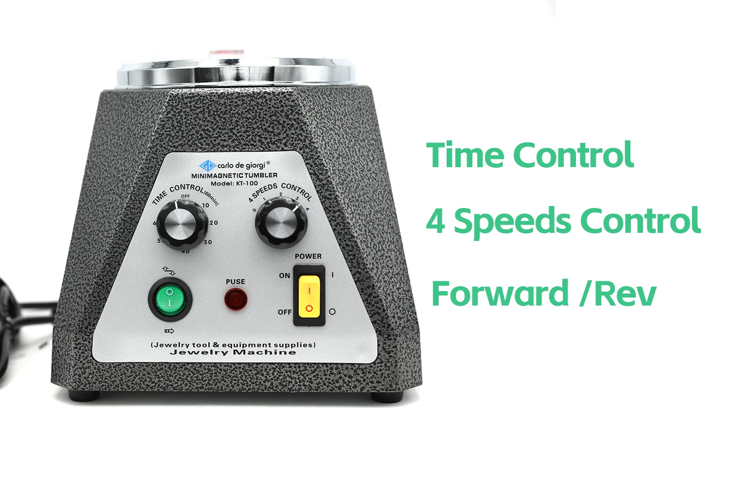 KT-100磁気タンブラージュエリーポリッシャーフィニッシャースーパー