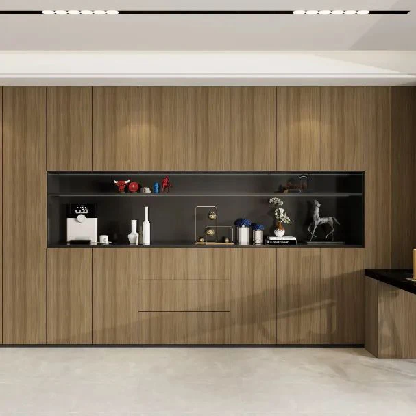 Melinco Extendable Living Room Boutique Store Display Cabinet Accent Wall Uniform Color Eco-Friendly Retail Merchandising