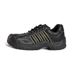 Men's Cow Leather Waterproof Low Top Work Footwear Steel Toe Steel Midsole Safety Shoes Anti-smash Anti-stab Security Shoes