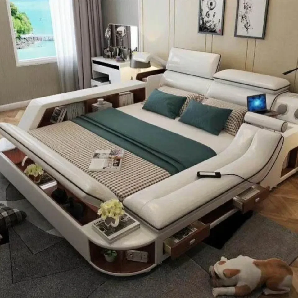 KEHUI Bedroom Cheapest Smart Massage Bed with Mexico Function Modern King Number Led Smart Massage Bed