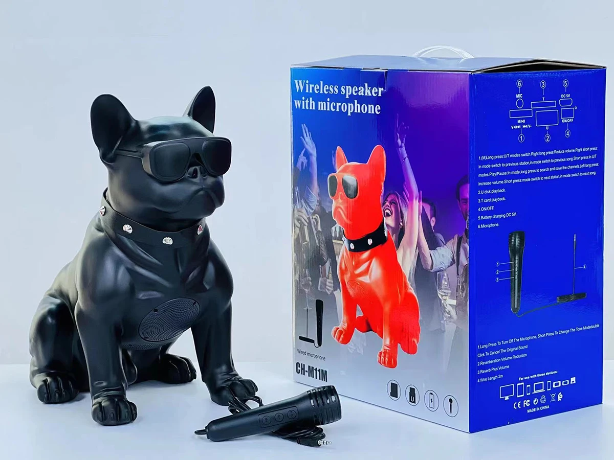 犬型ワイヤレススピーカー CH-M11M CH-M11M 工場直販 漫画風ワイヤレススピーカー 大型犬型ポータブル