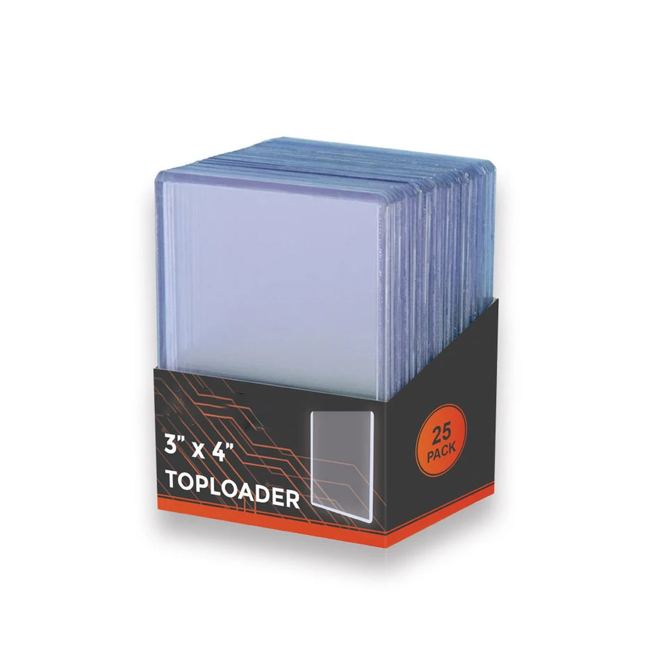 3" X 4" Thick 100PT Toploader 25ct Trading Card Top Loader Card Sleeves