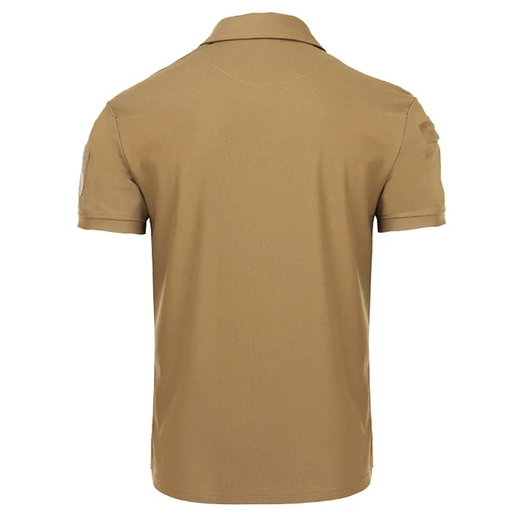 Hot Selling Polo T Shirts High Quality Quick Dry Tactical  pattern Polo Short Sleeve Men's Polo Shirts