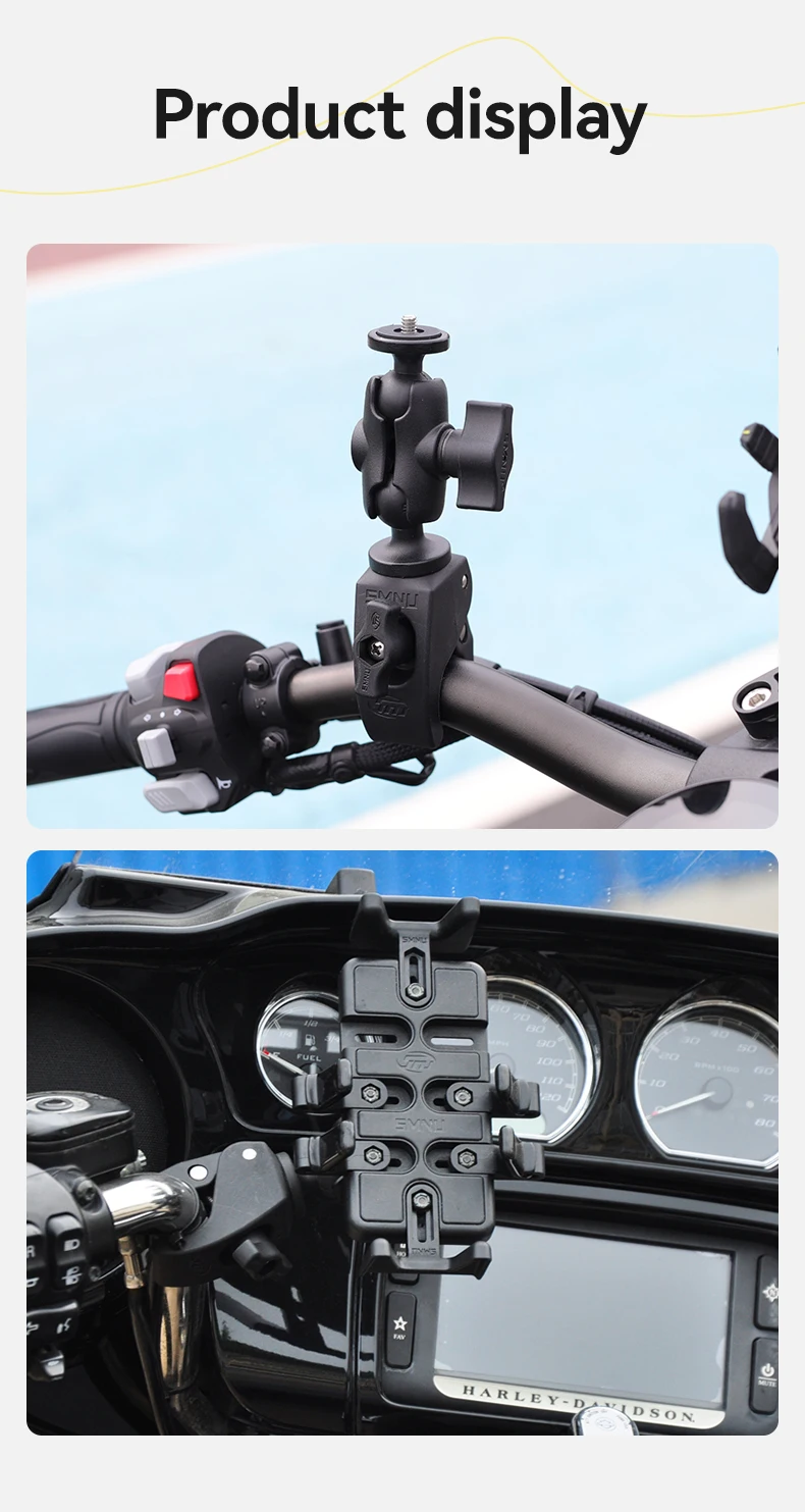 SMNU Super Clamp Ball Heads Adjustable Base For Motorcycle Handle Bar Phone Holder atv mtb Phone Mount manufacture