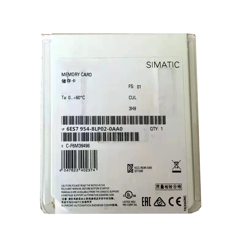 new original 6es7 954 8lp02 0aa0 6es7954 8lp02 0aa0 memory card for siemens simatic s71500 series controllers 256mb flash memory used to store user programs system configuration-1