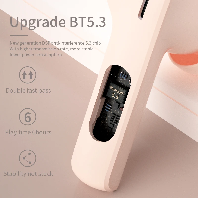 Наушники G06 TWS BT5.3 HiFi, наушники со светодиодным дисплеем, гарнитура, беспроводные наушники-вкладыши с низкой задержкой, игровые наушники-вкладыши