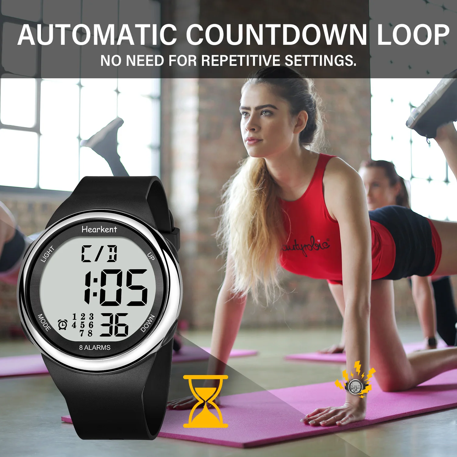 8 Alarms And Vibrating Watch Medication Reminder For Deaf Or Senior