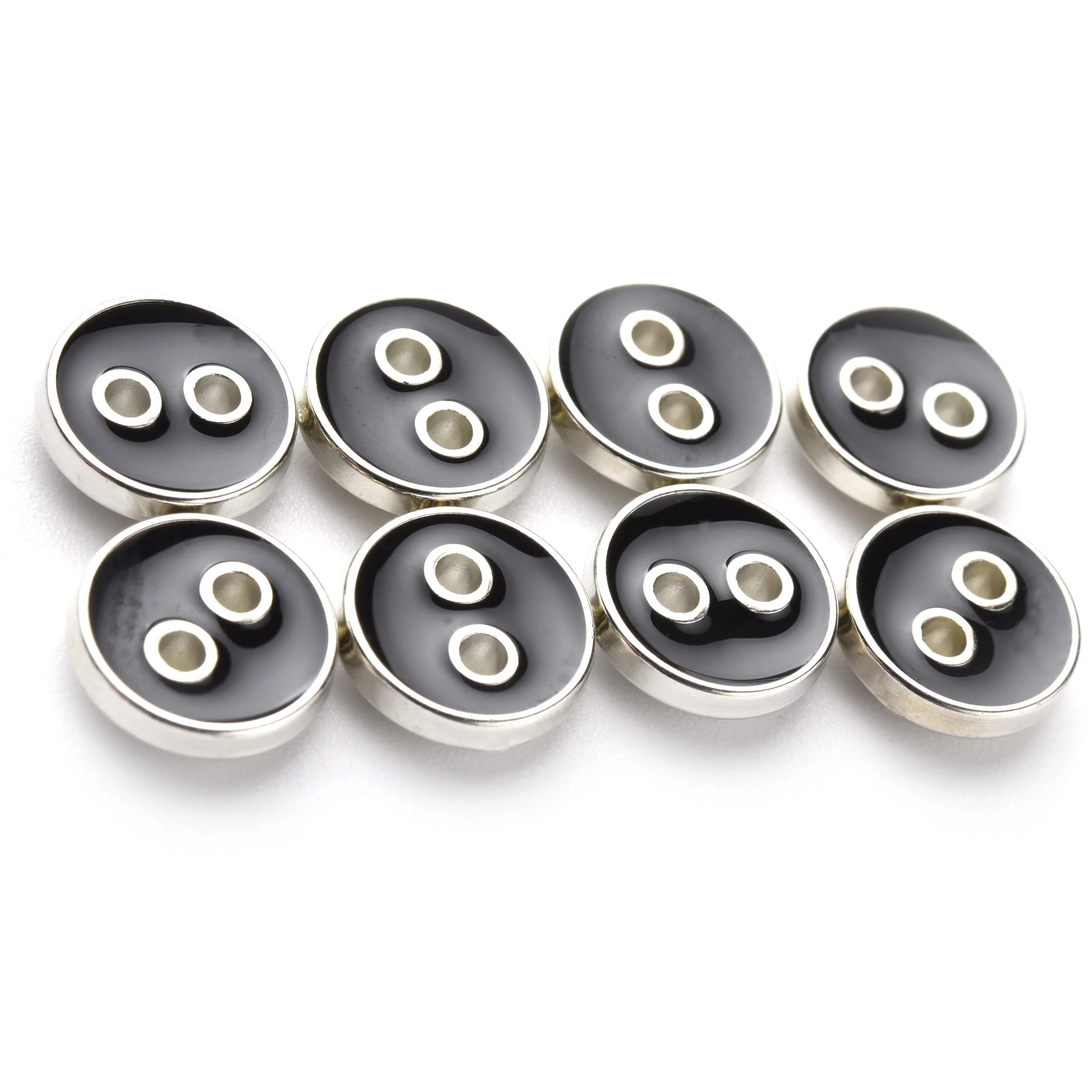 Customize Design 2 Holes Abs Plastic Coat Leather Jacket Button Shirts Garments for Women Men