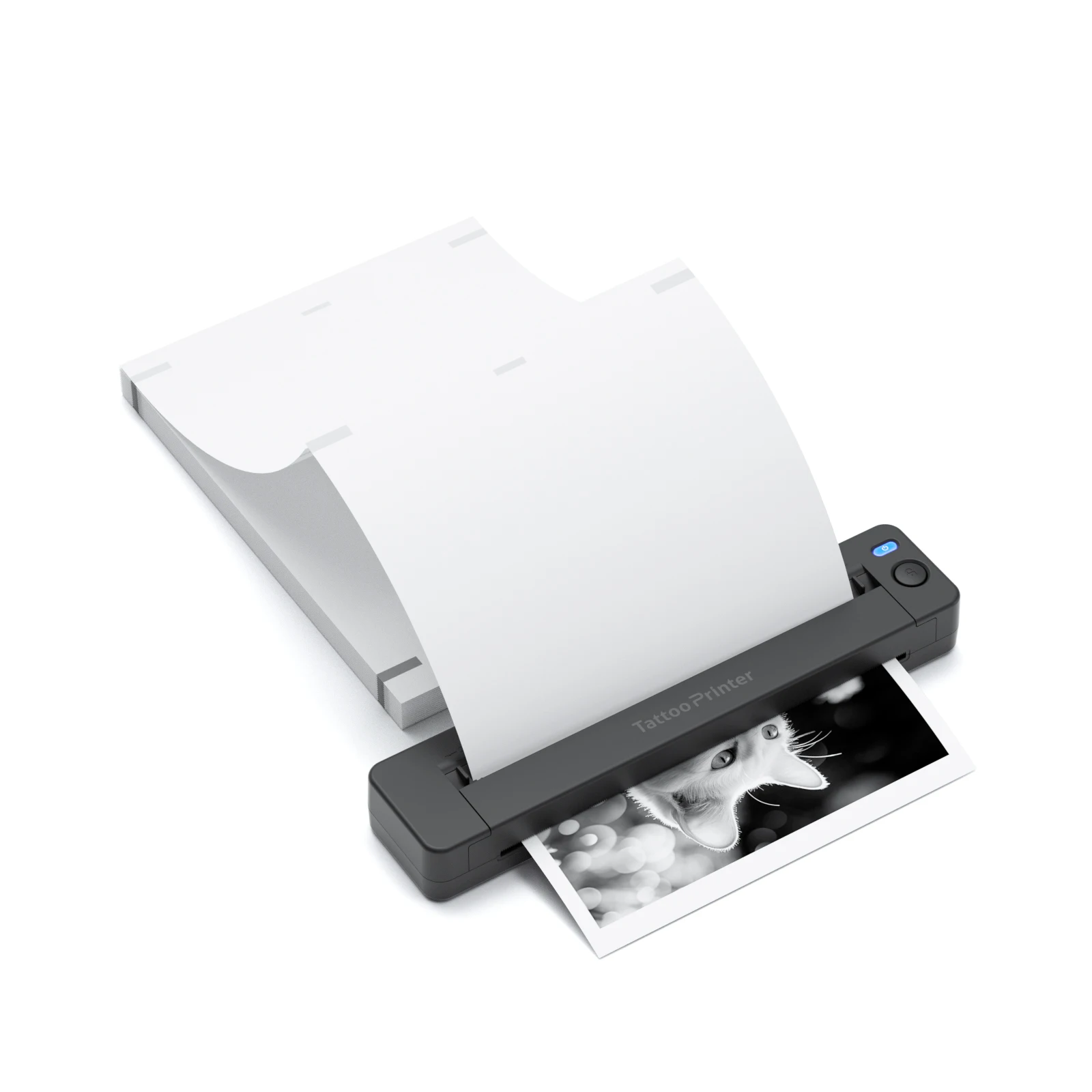 Luck Jingle Thermal Printing Portable Printer A4 for Document and Tattoo Printing Connected by Bluetooth and USB
