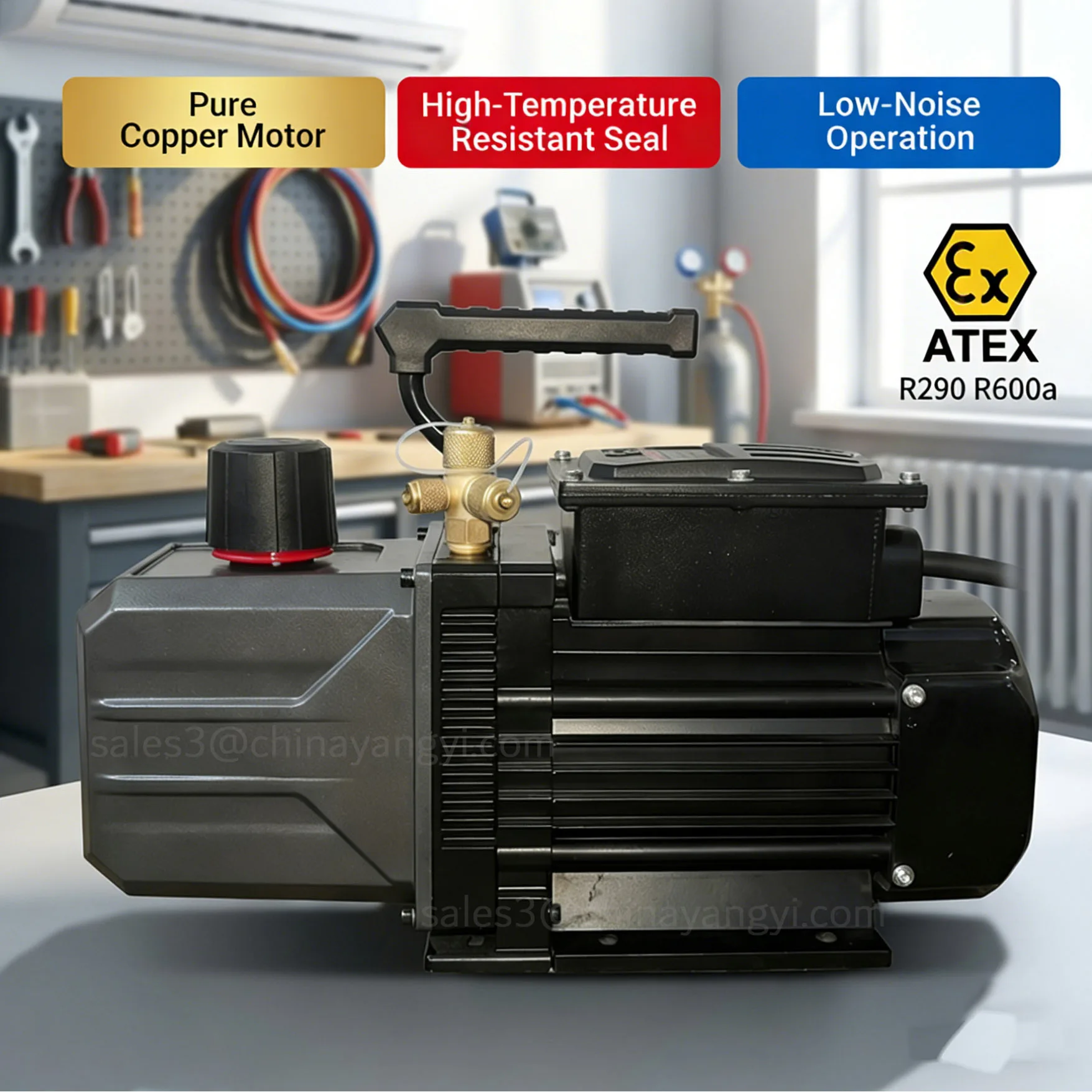 (格安)シャワーズ 28 HP280 SR Factory OEM Portable Two Stage Piston Vacuum Pump Ammonia Gas A3