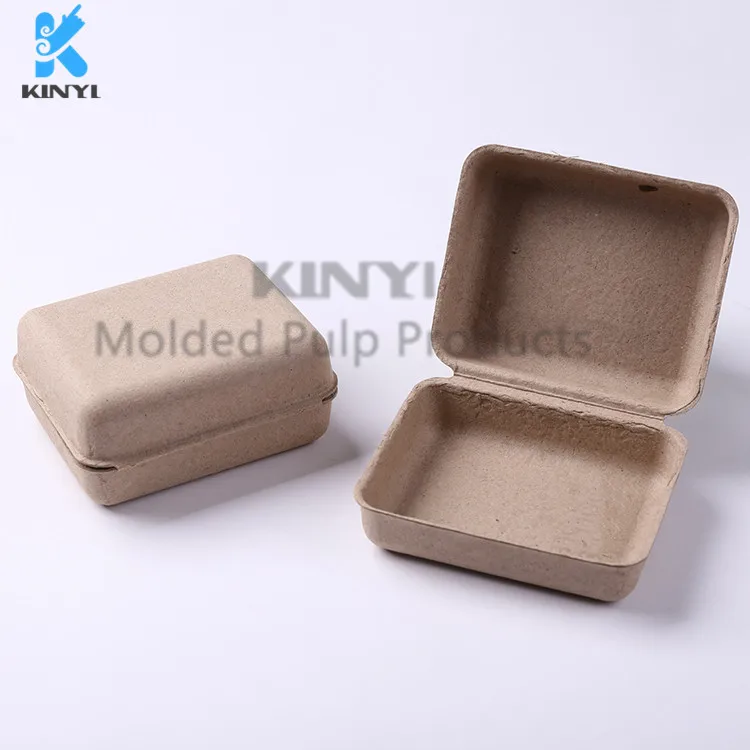 Cosmetic Eco Friendly Corrugated Molded Cardboard Recycled Paper Clamshell Packaging