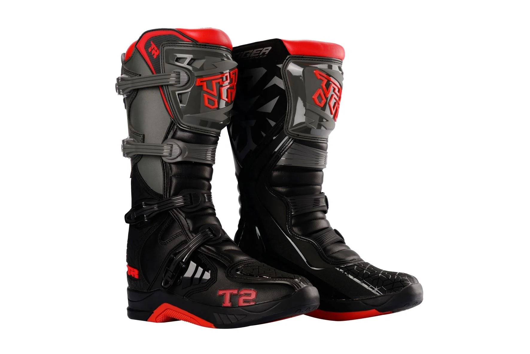 TR Tiger T2 Men's Safety Motorcycle Riding Boots - Knee-High
