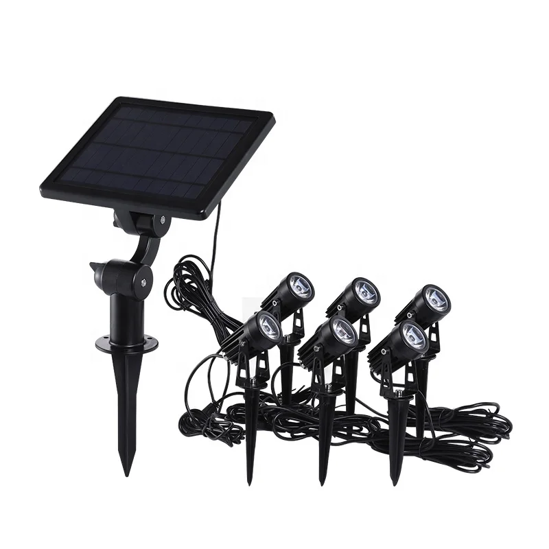 Поставщик Чжуншань алюминиевый водонепроницаемый Светодиодный прожектор IP65 с 6 головками для садовых деревьев наружных