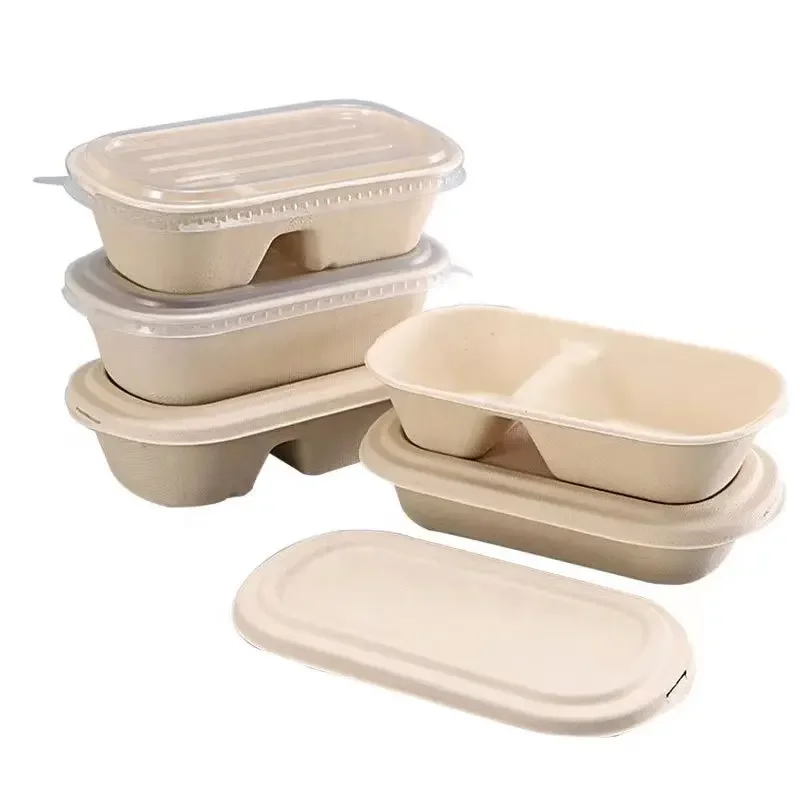 Biodegradable Fast Food Containers Packaging With Compartments ...