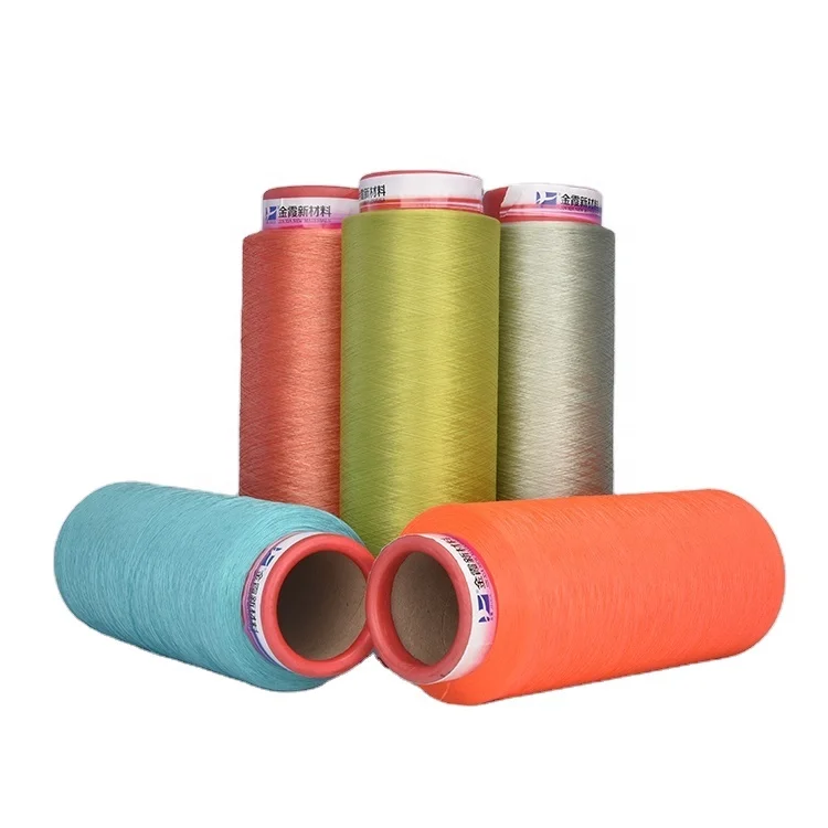 100% Dyed polyester yarn dty 150d 48f polyester textured yarn dty polyester yarn
