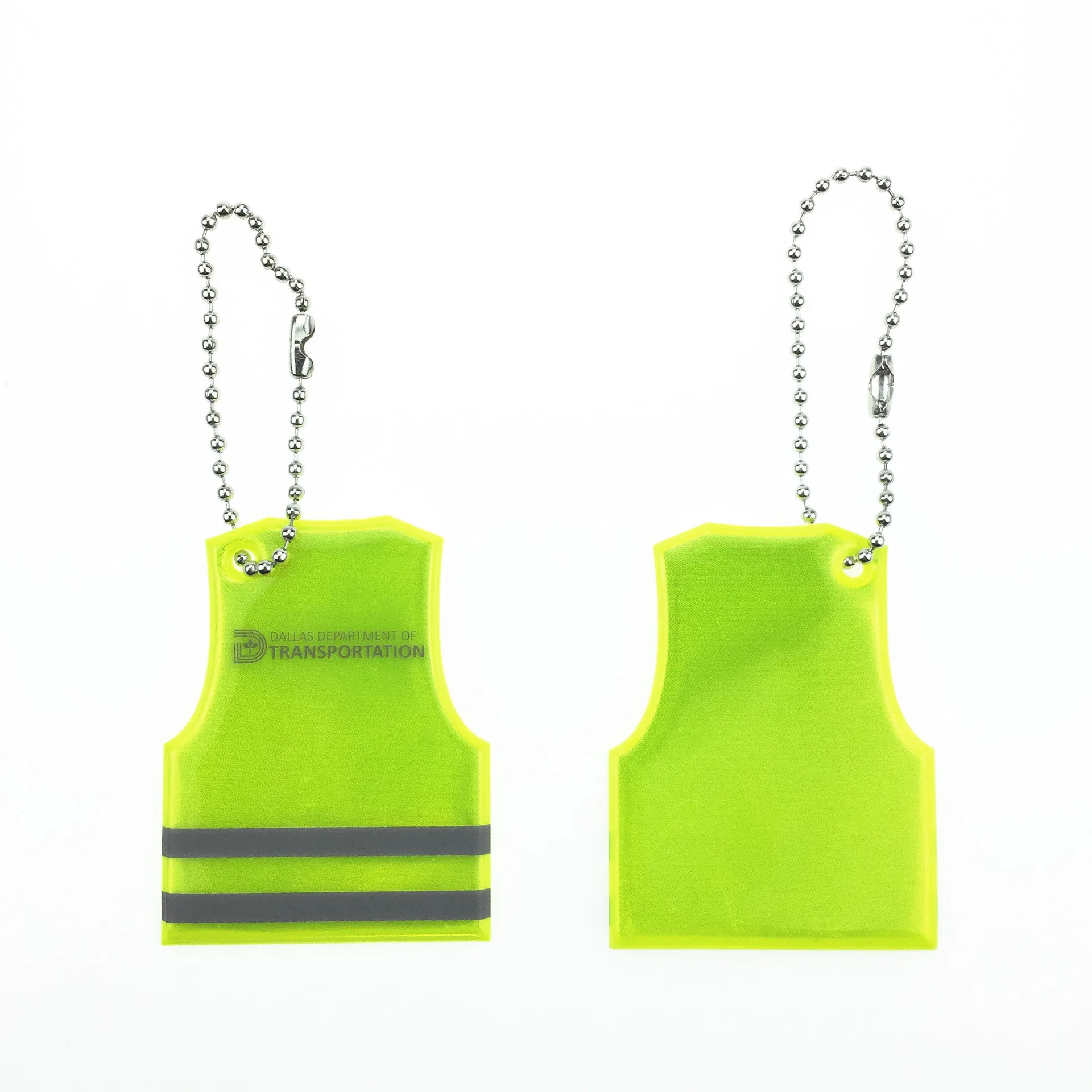 Custom Ecofriendly Reflector Pvc Badge Reflective Hanger Safety Vest
