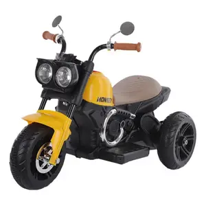 Electric Ride-On Car for Kids With LED Lights USB Power and Battery Plastic Style Kids' Ride-On Motorcycle for Kids