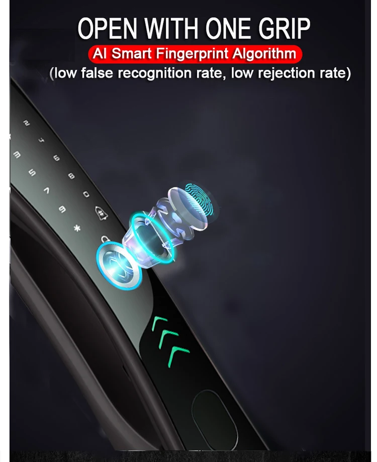Usmart Go Smart Door Lock With Camera Smart Digital Lock New Biometric Fingerprint Lock