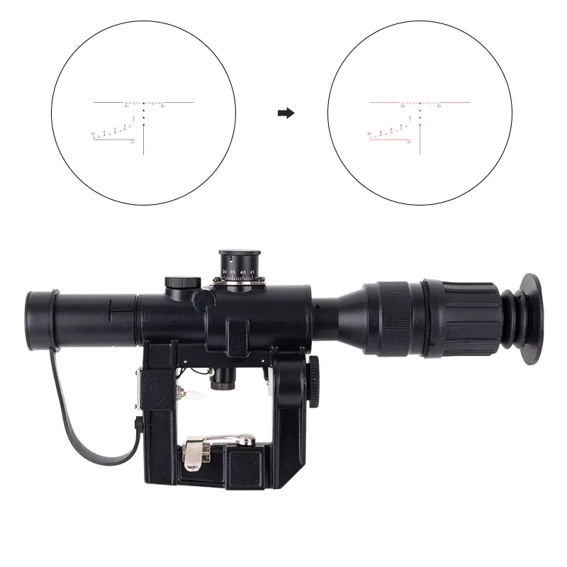 Alibaba.com: LUXUN SVD 4x26 Tactical Optical Sight with red illuminated ...