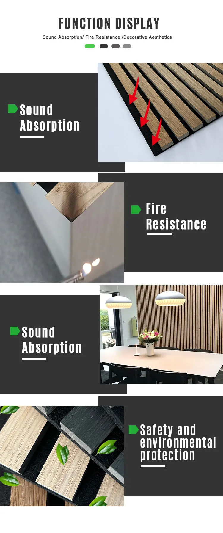 Customize Akupanel Wooden Wall Diffuser Soundproofing Oak Slat Acoustic ...