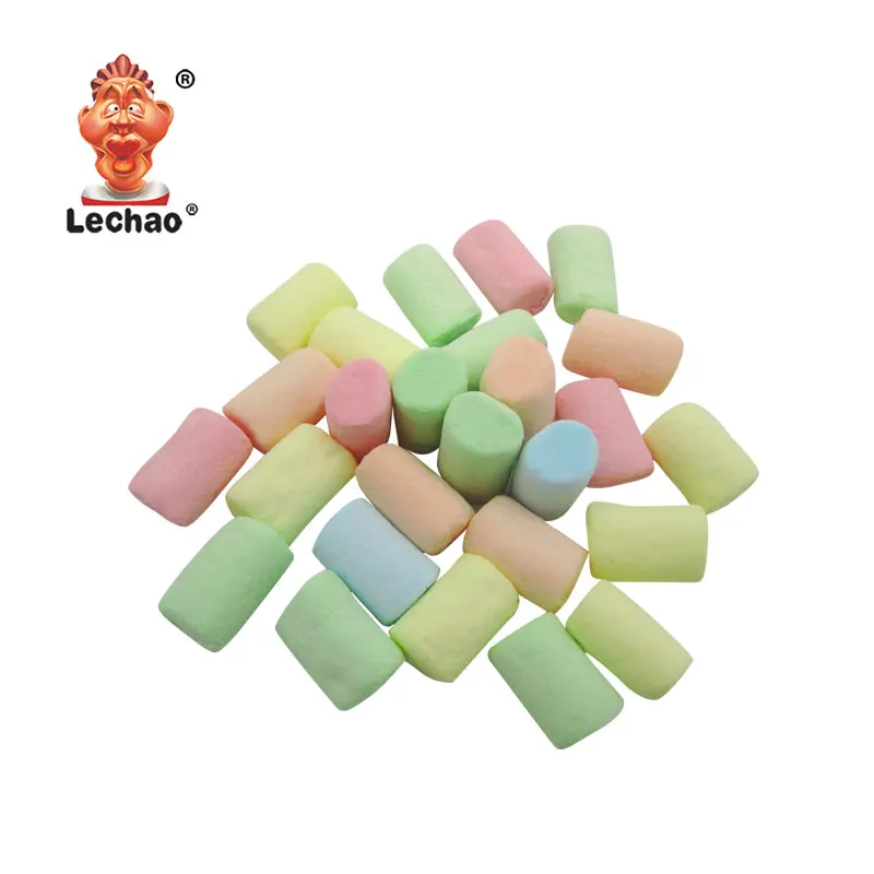 Lechao Factory Halal Chalk Shape Bag Marshmallow Candy Confectionery Cotton Candy Box Marshmallow