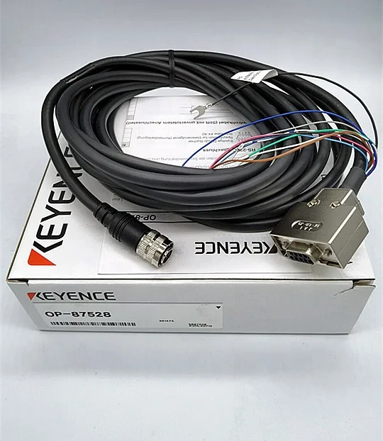 KEYENCE OP-87528 1D/2D Code Reader Control Cable - D-Sub 9-Pin, 5m