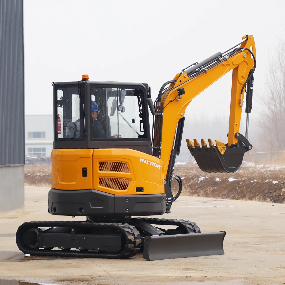 Smach Mini Excavator 3 Ton Small Micro Crawler Bagger Bucket Digger Miniexcavator Bucket