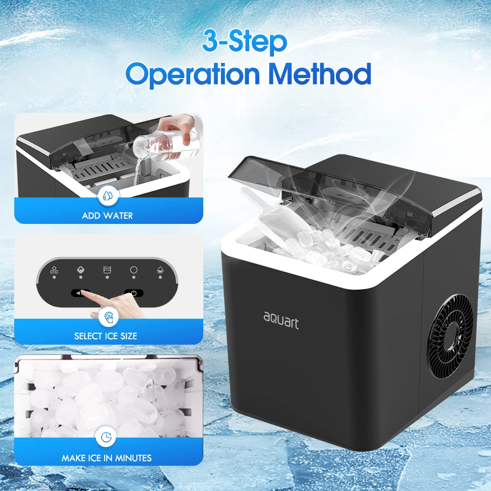 Portable Ice Block Maker Counter Top Auto Commercial Mini Ice Cube