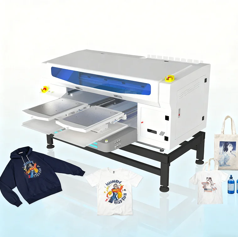 DTG Digital 3D Printer UV Ink Jumbo Model for 220GMS T-Shirt Bulk Custom Manufacturing