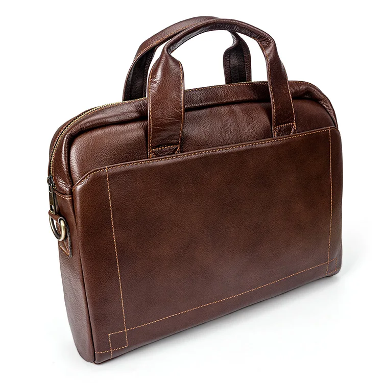 Wholesale Large Capacity Genuine Leather Luxury Designer Slim Laptop