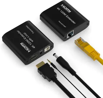 SY  HDMI Extender 120m Point to Multi-Point USB  HDMI extend over ethernet cat 6 RJ45 for 4K full hd HDMI