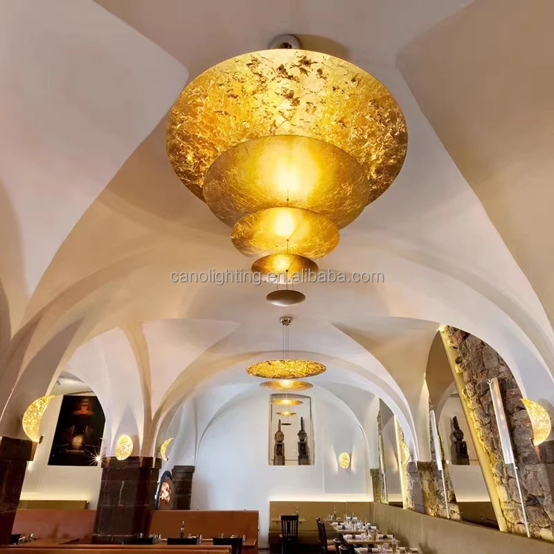 2024 Catellani&Smith italian modern light luxury disc shade metal gold designers restaurant chandelier brass