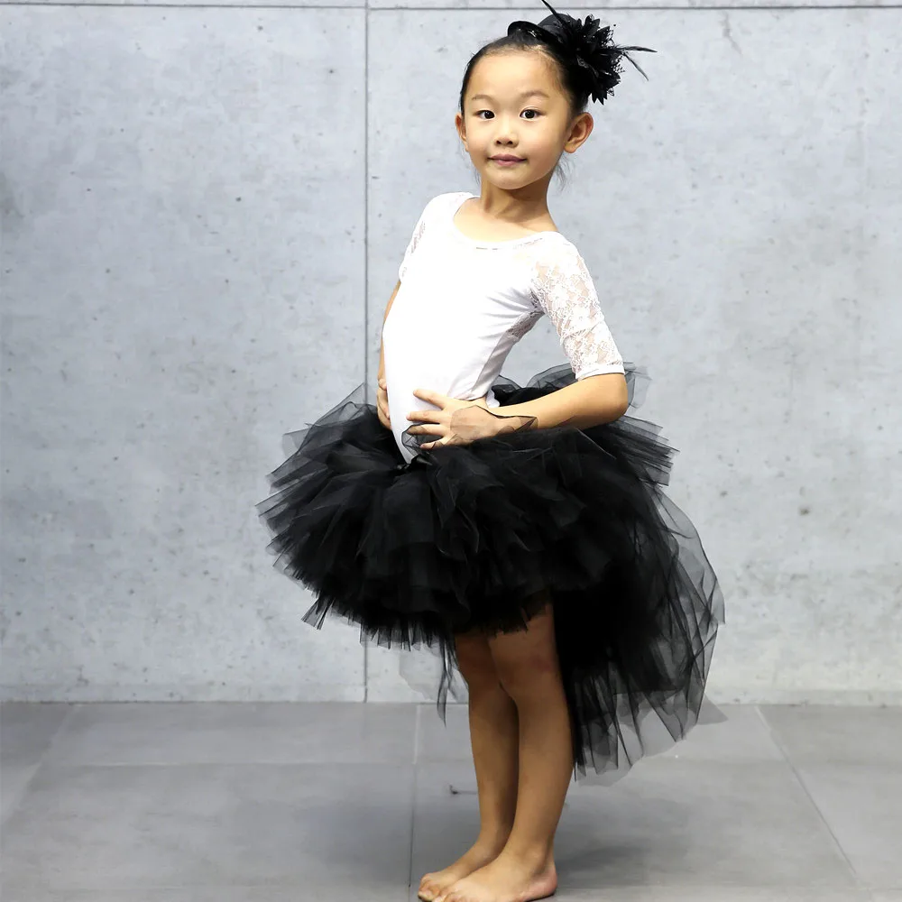 Trailing Baby Girl Tulle Tutu Skirt Party Fairy Pony Costume