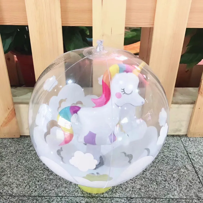 Factory New Design Custom PVC Inflatable 3D Beach Ball with Fish Inside