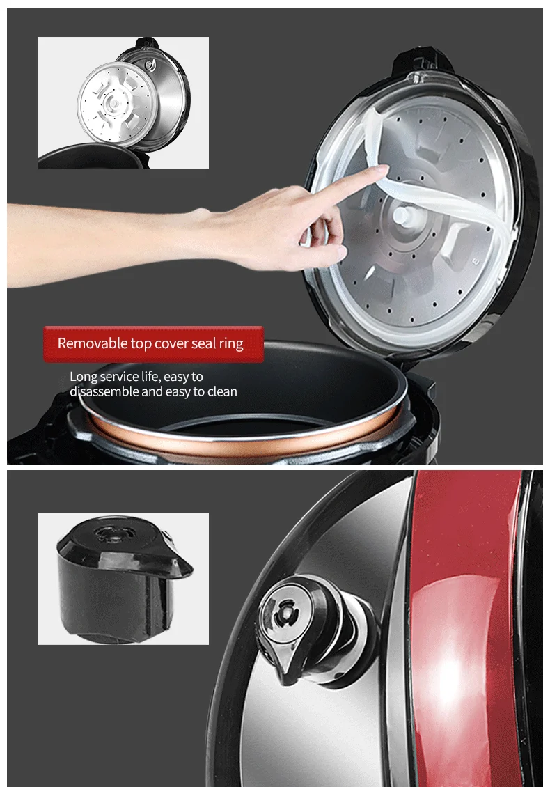 4l 5l 6l 8l Electric Pressure Cookers Aluminum Non Stick Coating Home