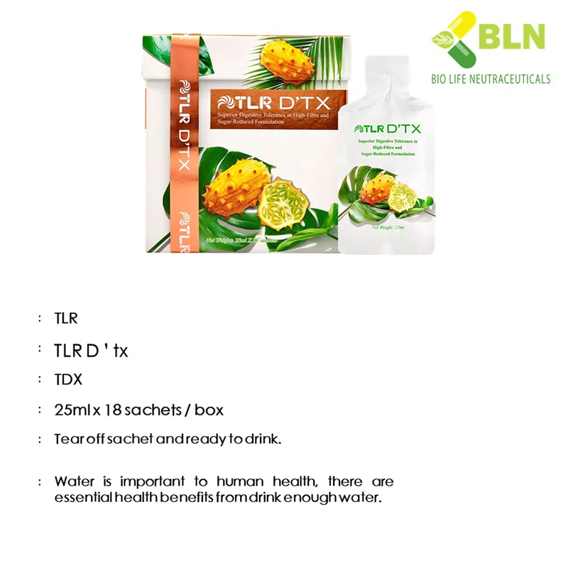Premium High Quality Weight Loss Botanical Beverage Mix with Lemon Passion Fruit and Kiwano TLR DTX