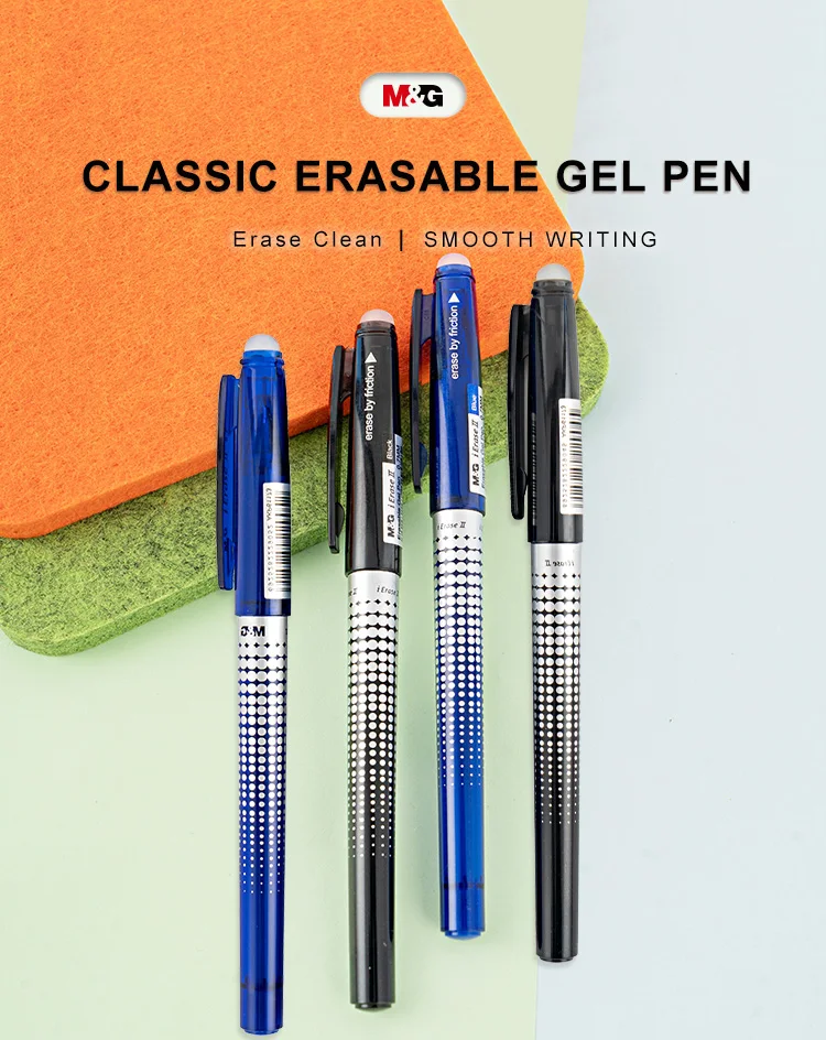 New Technology 0.7mm Black Blue Erasable Gel Pen With Eraser Buy Pen